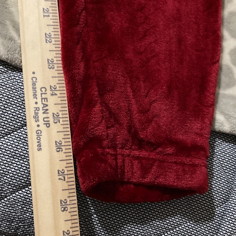 Red Hooded Pullover with Joyful Embroidery - Picture 10 of 11